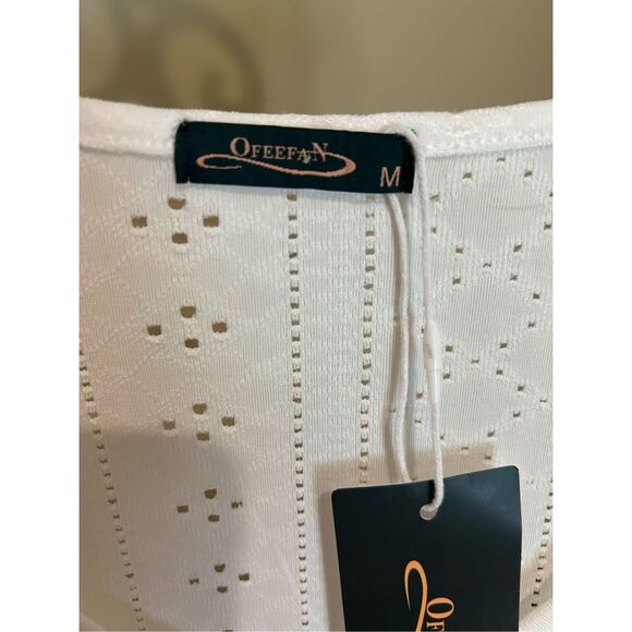 White Eyelet Knit Swimsuit Coverup NWT - Picture 5 of 5